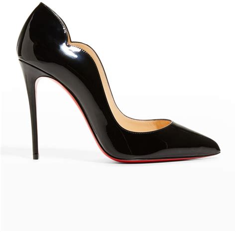 Christian Louboutin Hot Chick 100 Patent Red Sole High.